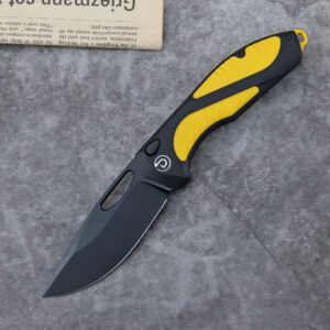 DEFCON TD1002- BLACK FANG - Button Lock M-CUT BLADE (DESIGNED by Vance Corich)